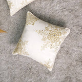 Polyester Throw Pillow With Embroidery & Bead Work Soft & Stylish Accent
