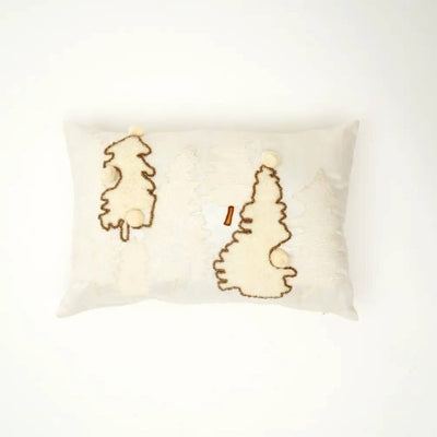 Polyester Pillow With Embroidery Work